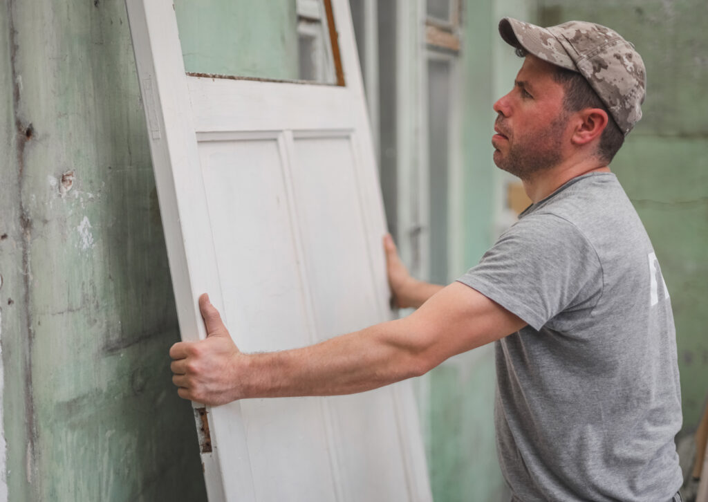 Door replacement by Fix Find technician in Canadian home