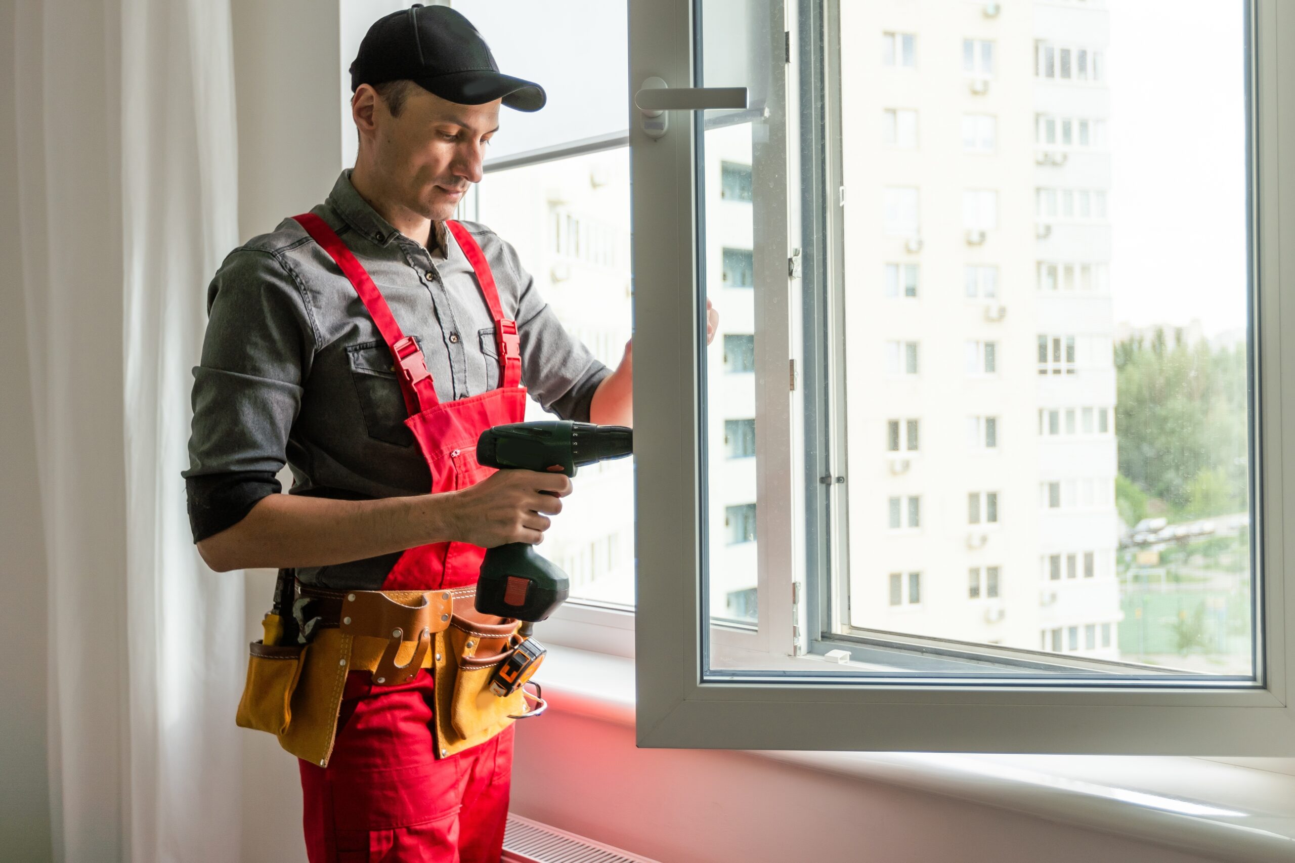 Custom window installation in Canadian home