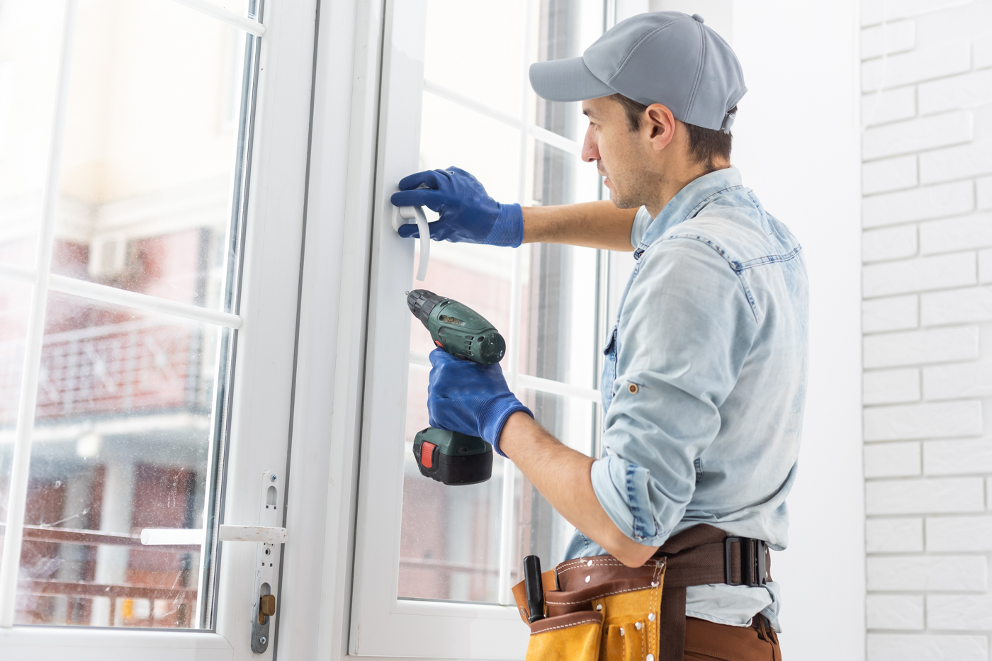 Sliding patio door repair by Fix Find technician in Canadian home
