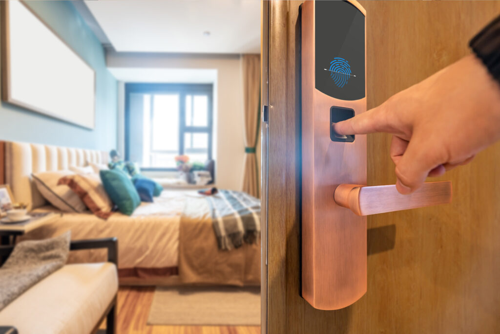 Finger unlocking smart lock for indoor security