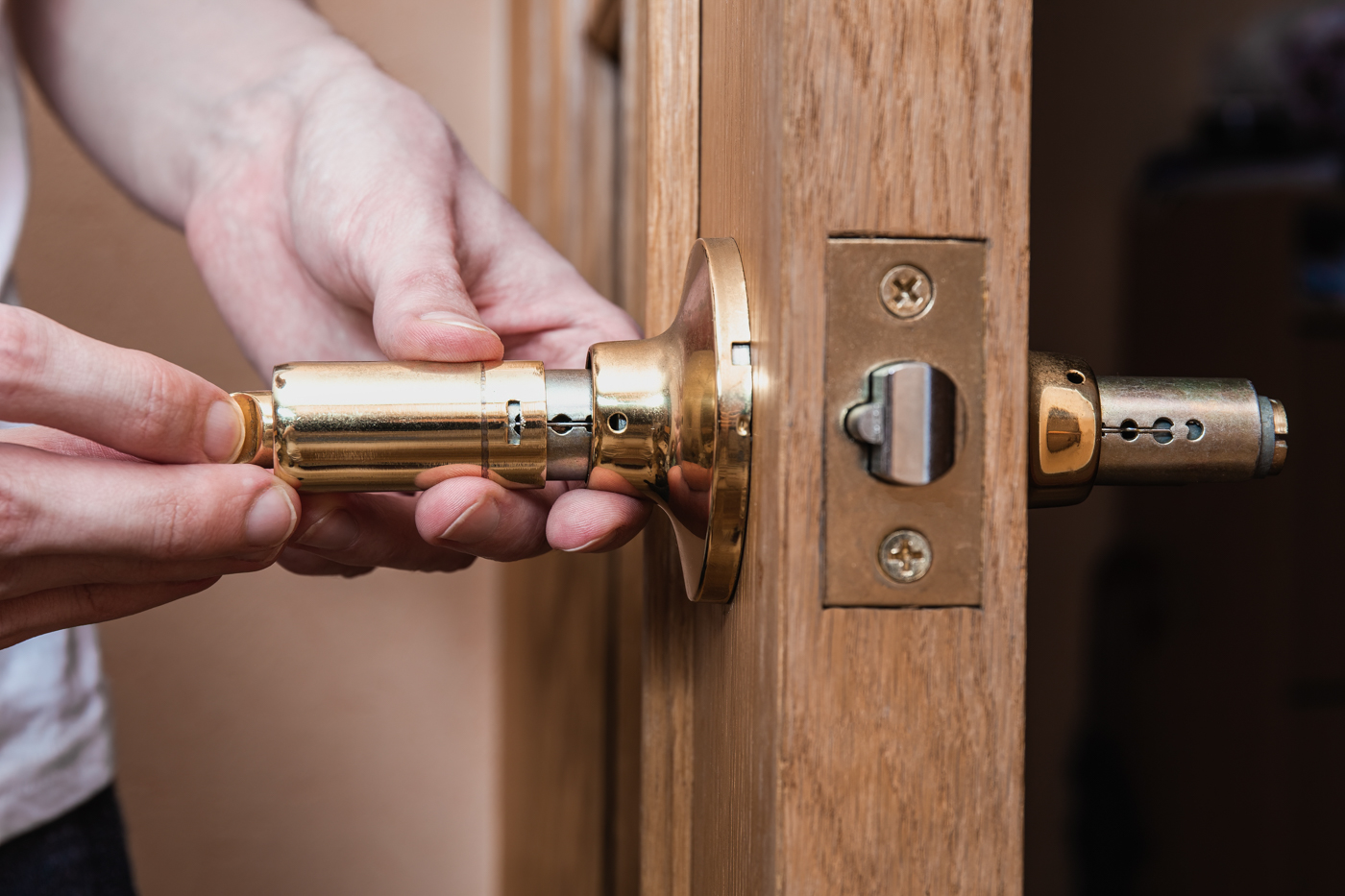 Brass lock cylinder and key for coastal lock maintenance
